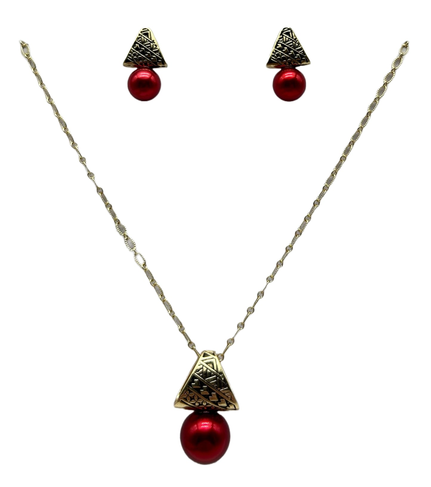 Parure Collier + Boucles D’oreilles