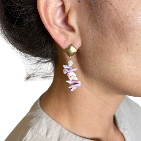 Boucles d’oreilles coquillages