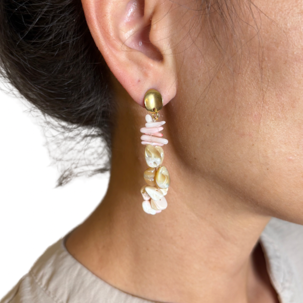 Boucles d’oreilles coquillages
