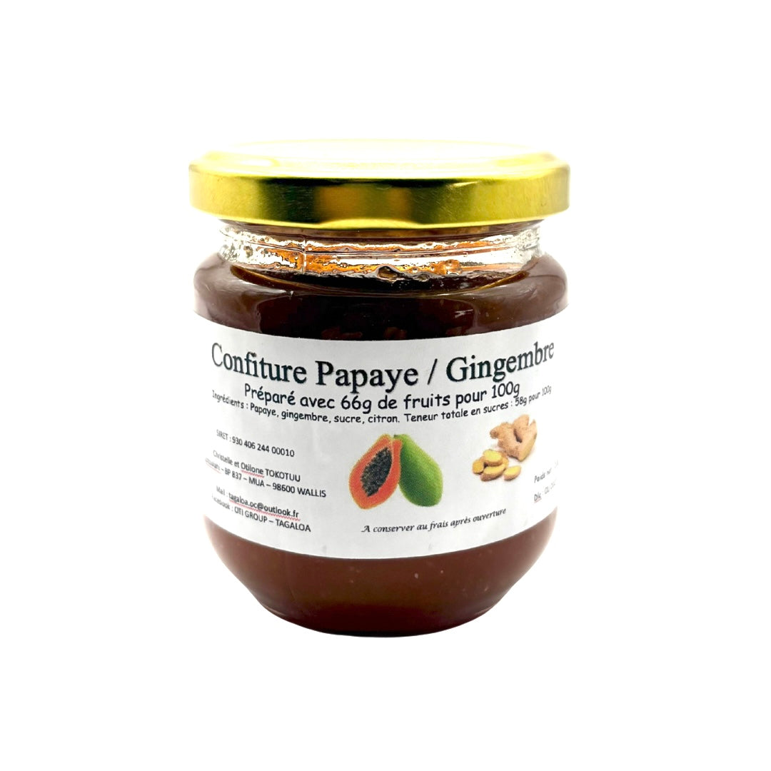 Confiture Papaye/ Gingembre de Wallis et Futuna