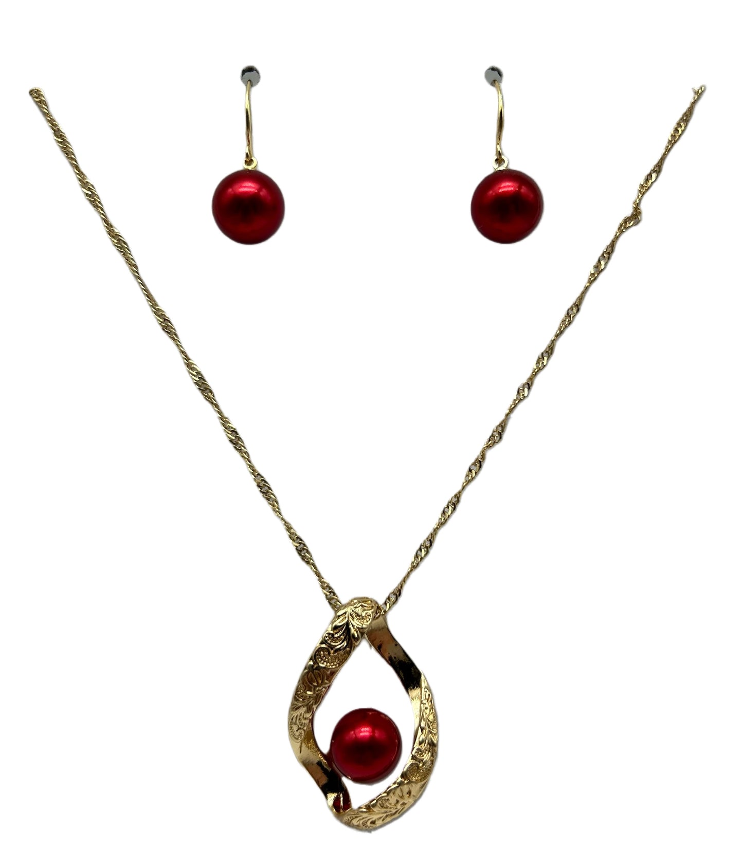Parure Collier + Boucles D’oreilles