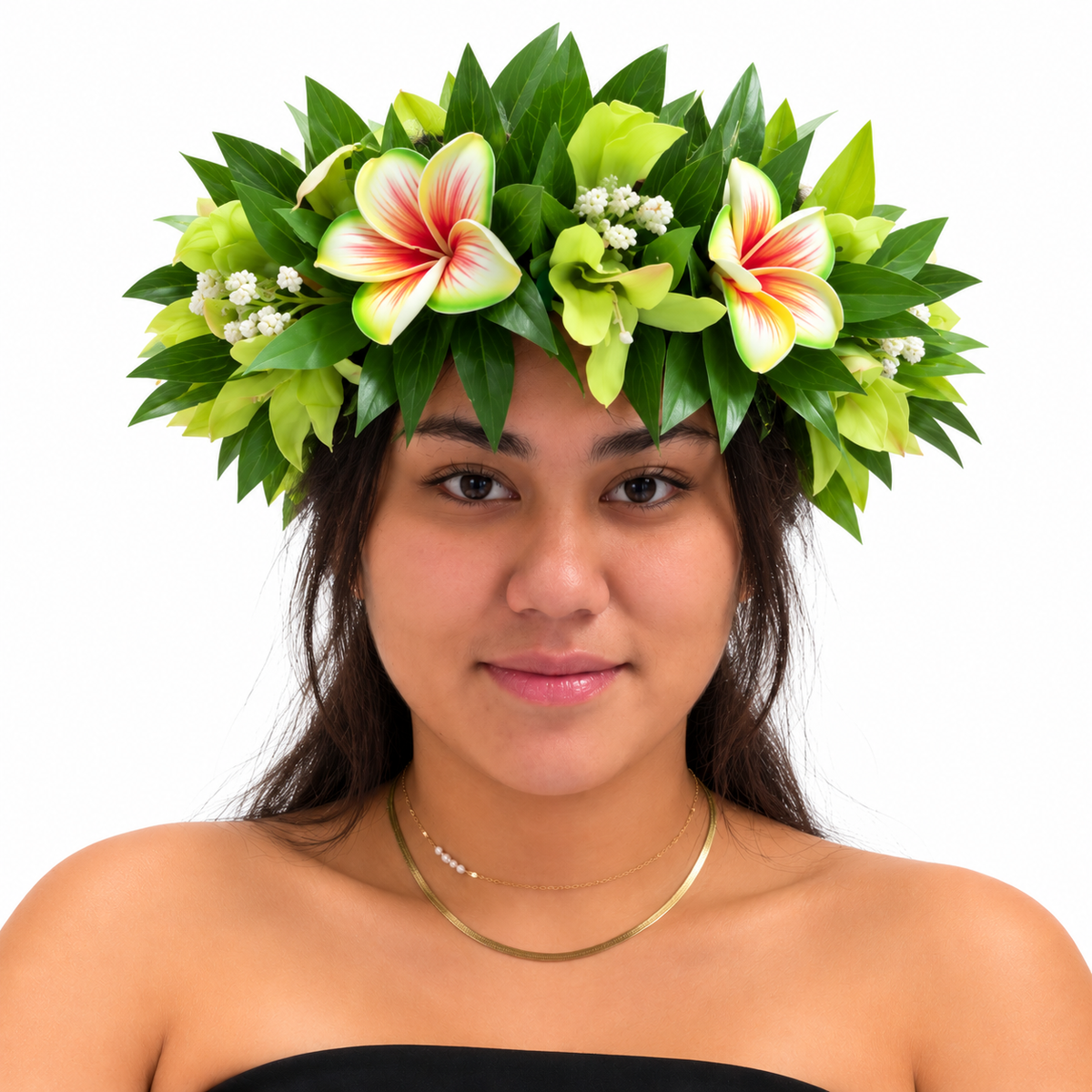 Couronne de tête - Fleurs de Frangipanier