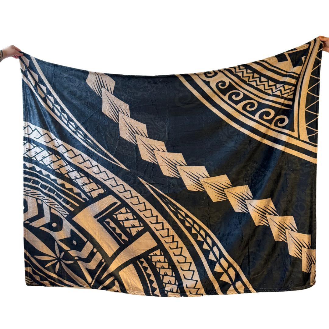 Plaid Motifs Polynésiens