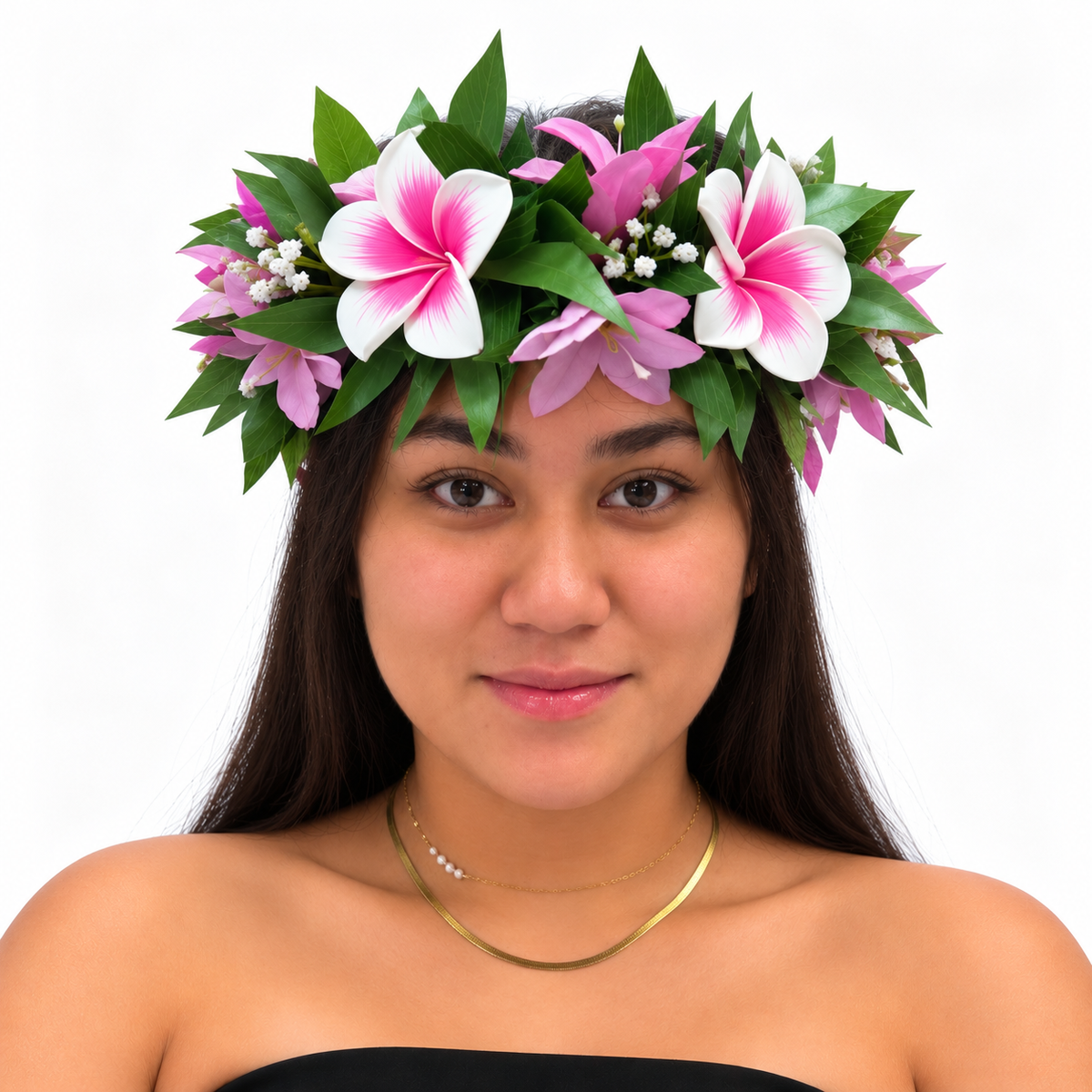 Couronne de tête - Fleurs de Frangipanier