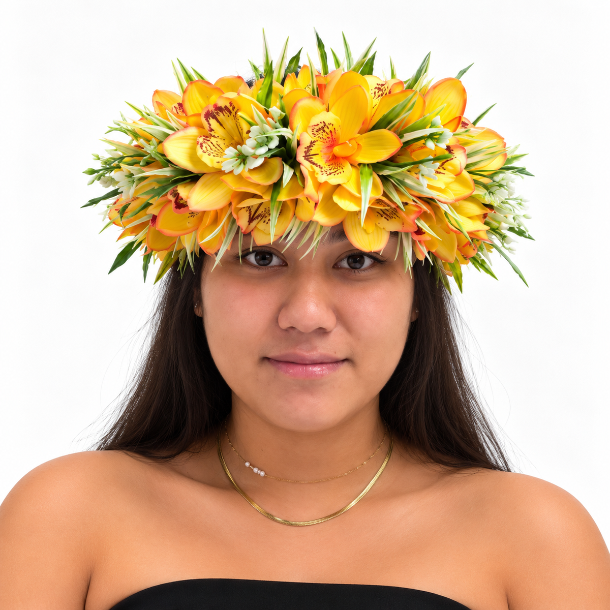 Couronne de tête - Orchidée
