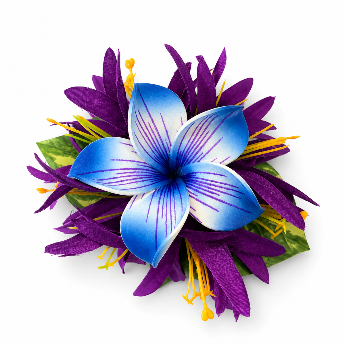 Poara / Barrette à cheveux froufrou - Frangipanier - GPC