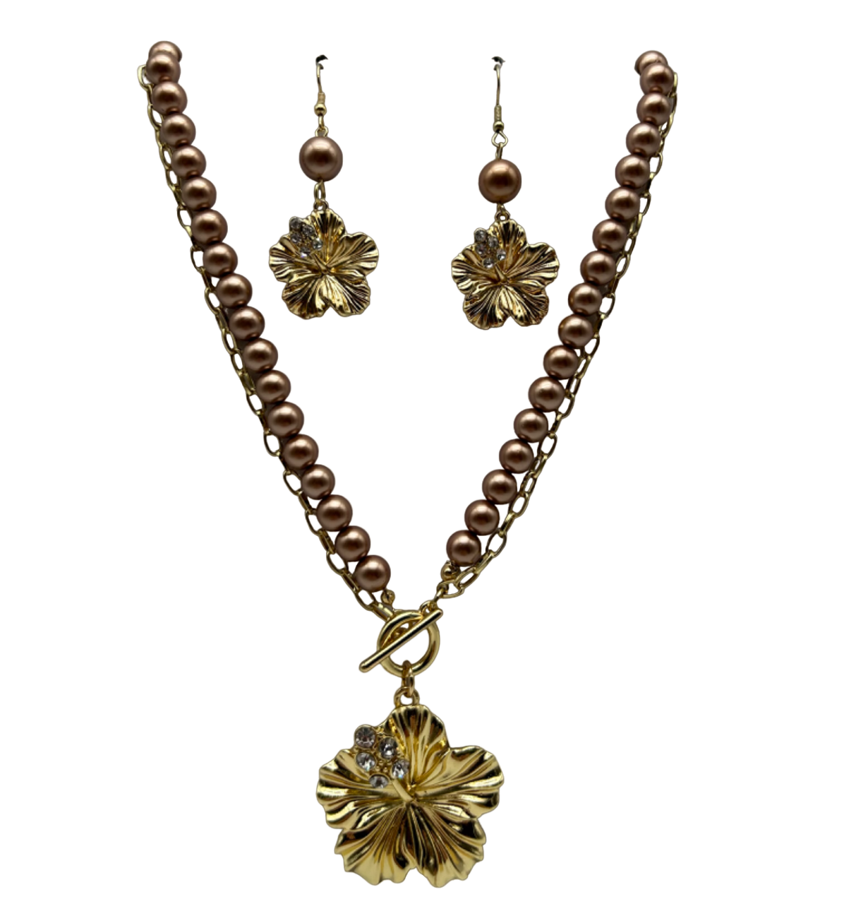 Parure Collier + Boucles D’oreilles