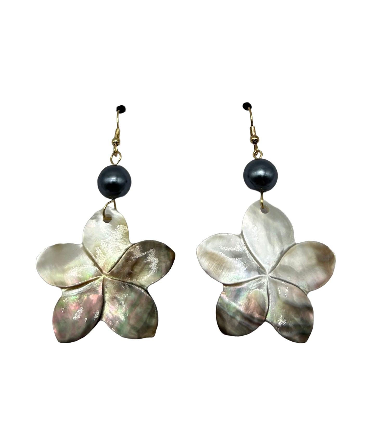 Boucles d'oreilles Nacre Fleur