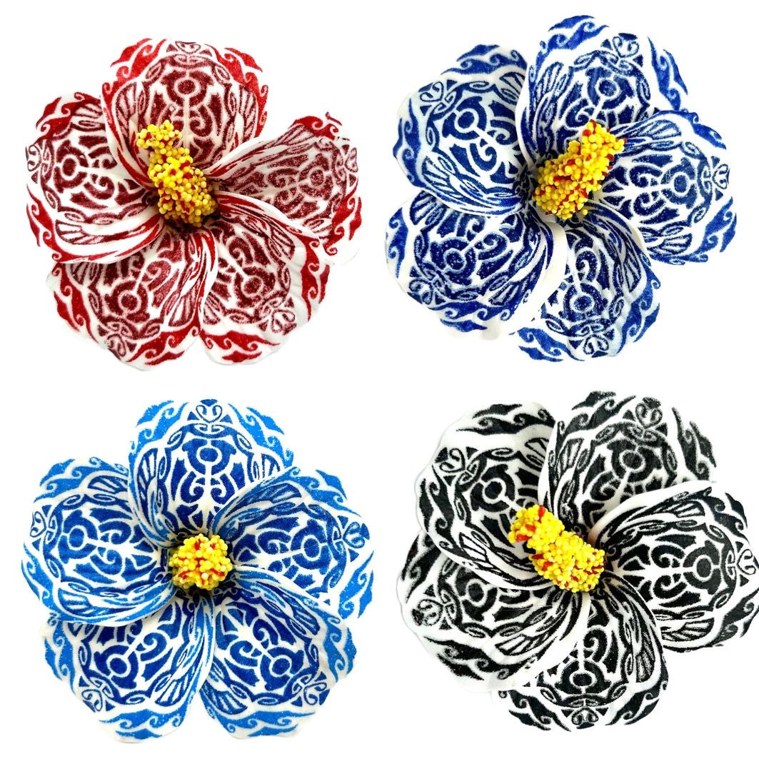 Teki Teki Hibiscus Motif Tortue