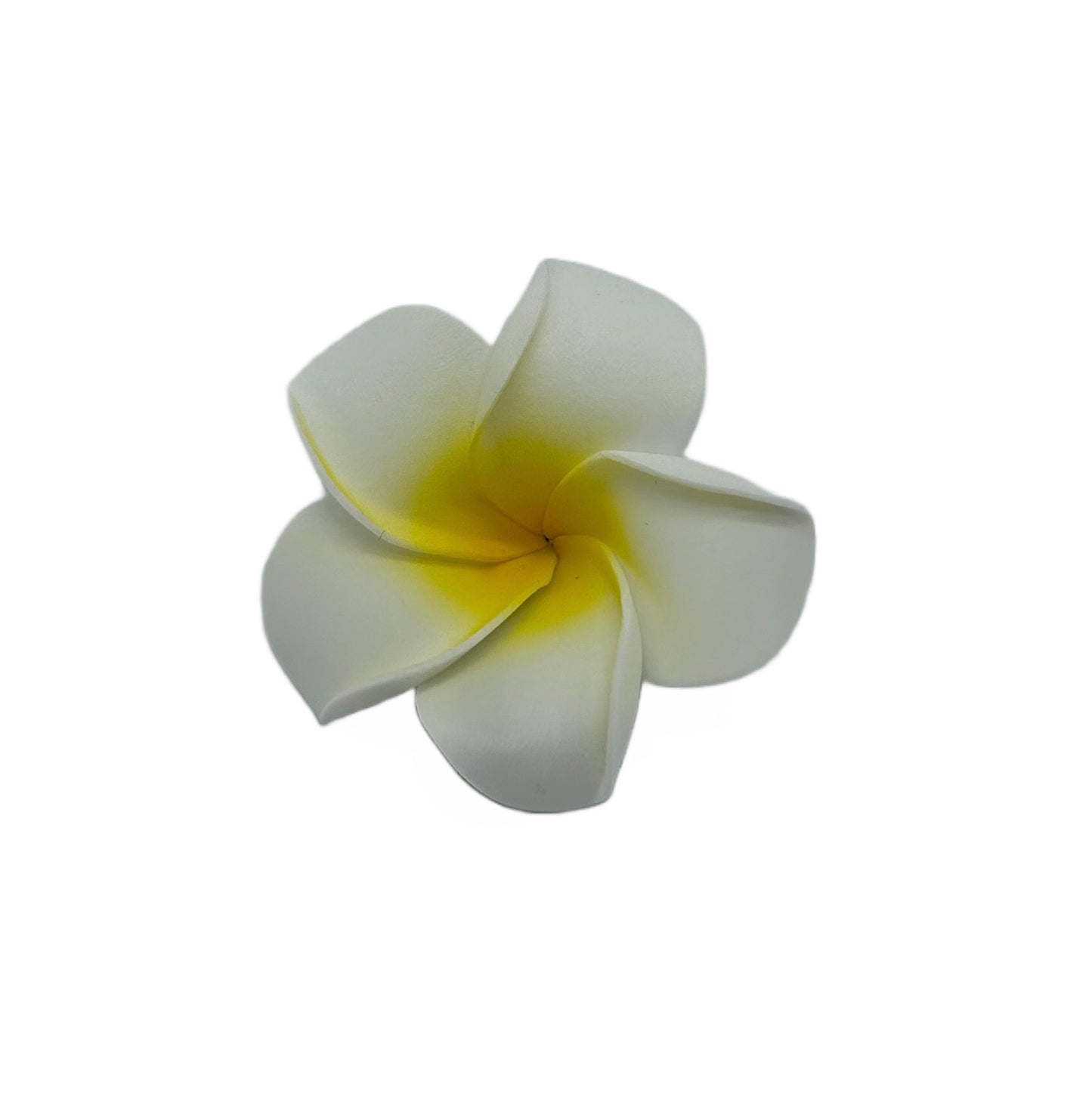 Barrette Frangipanier blanche