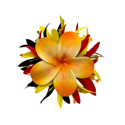 Poara / Barrette à cheveux froufrou - Frangipanier