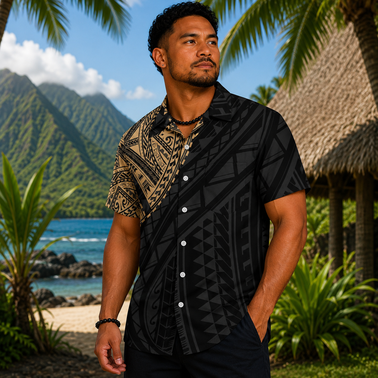 Chemise avec motifs