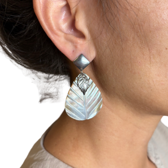 Boucles d’oreilles nacre de Tahiti