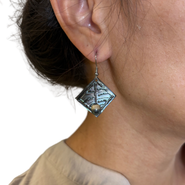 Boucles d’oreilles nacre & perle de Tahiti
