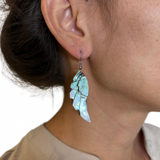 Boucles d’oreilles en nacre de Tahiti