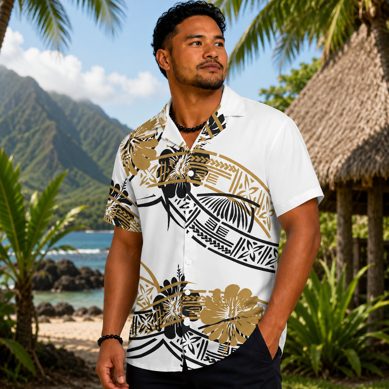 Chemise avec motifs