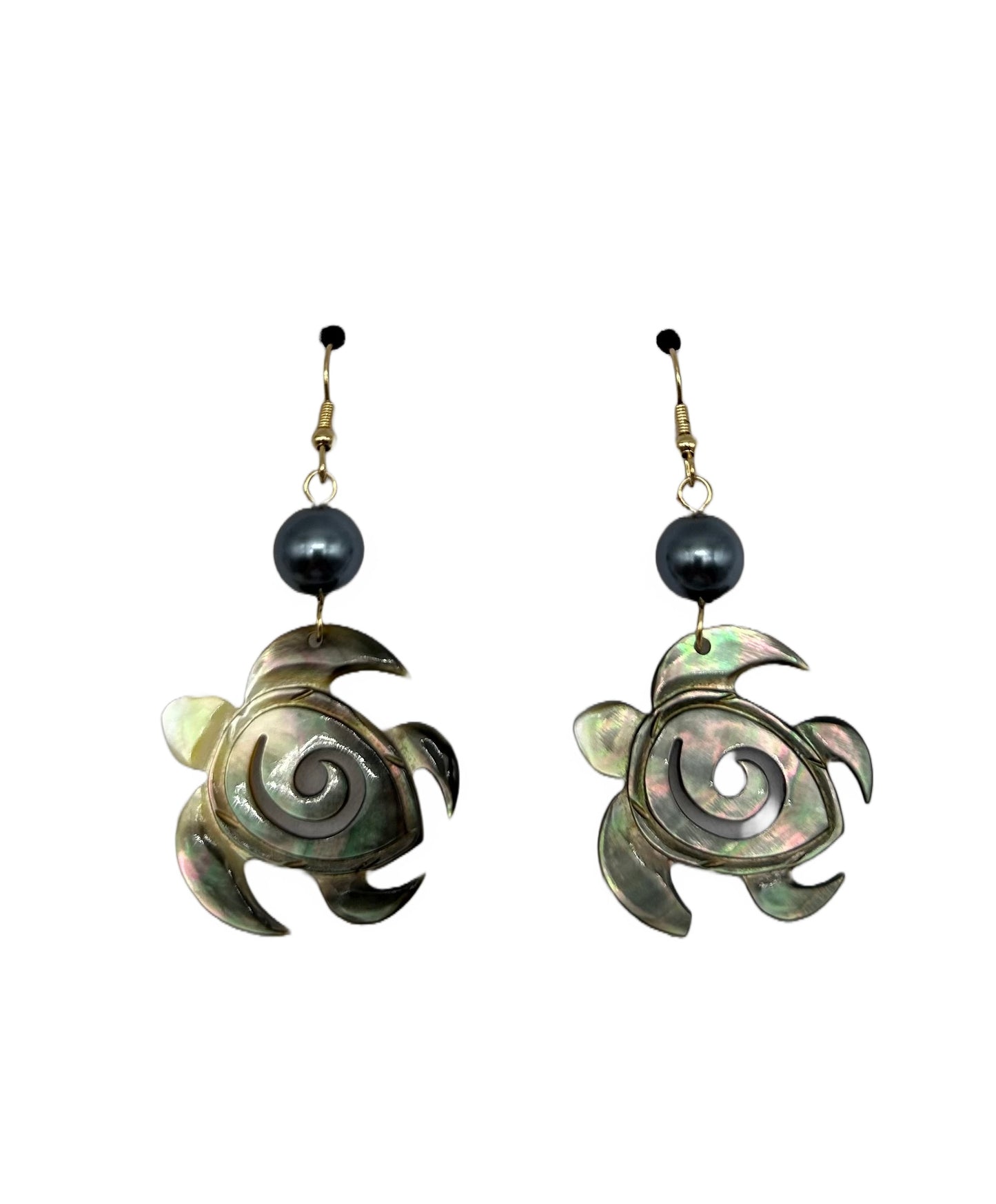 Boucles d'oreilles Nacre Tortue