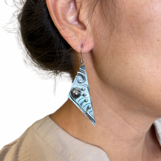 Boucles d’oreilles nacre & perle de Tahiti