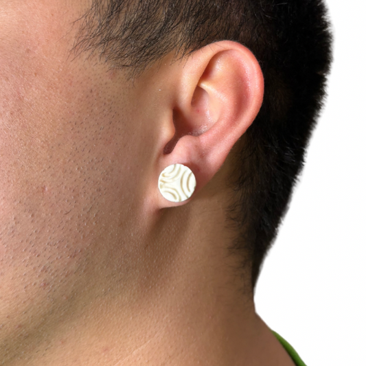 Boucles d’oreilles en os des Marquises