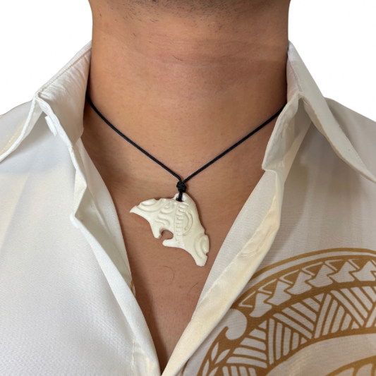 Collier en os des Marquises