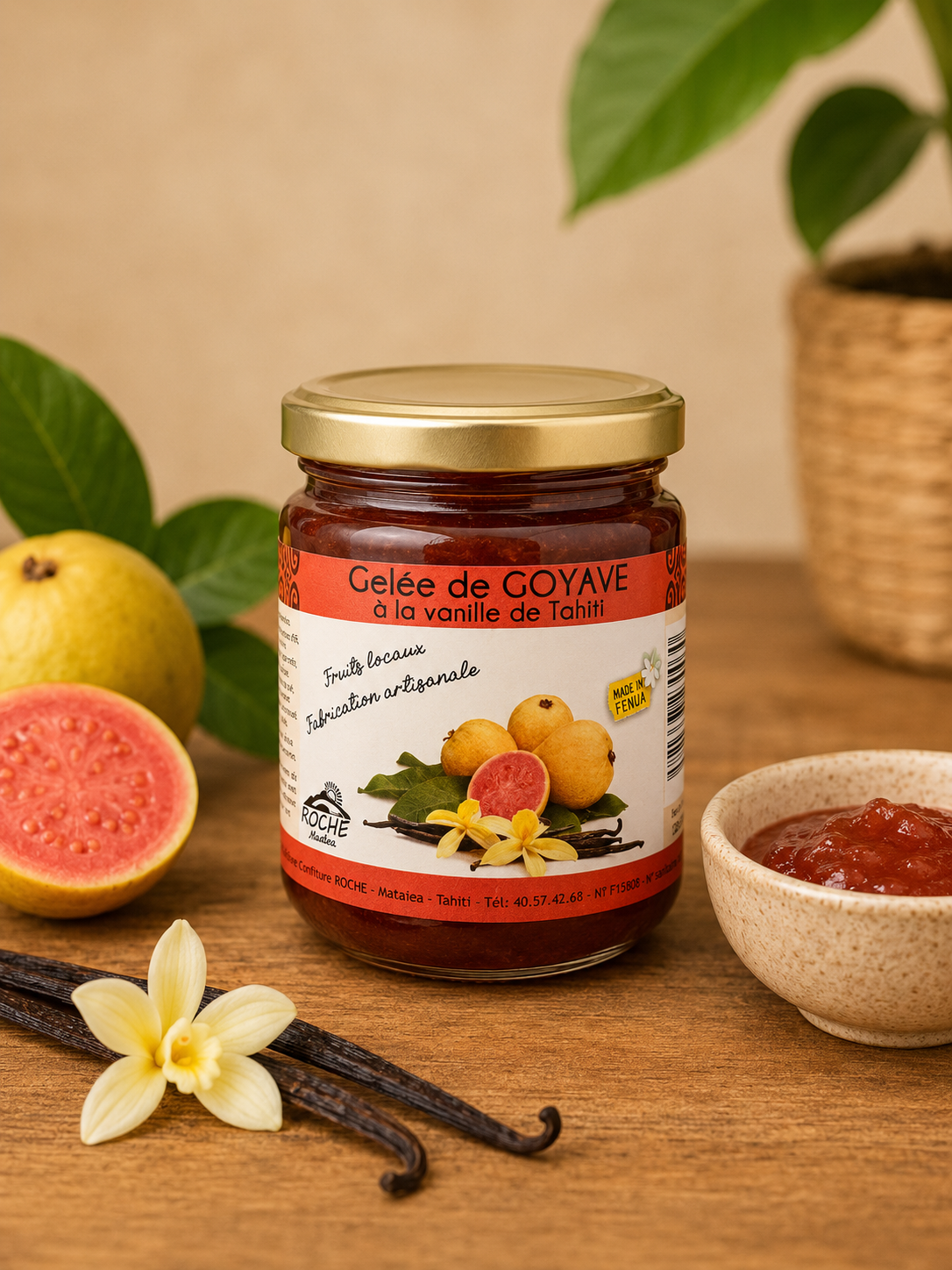 Gelée de Goyave à la vanille de Tahiti