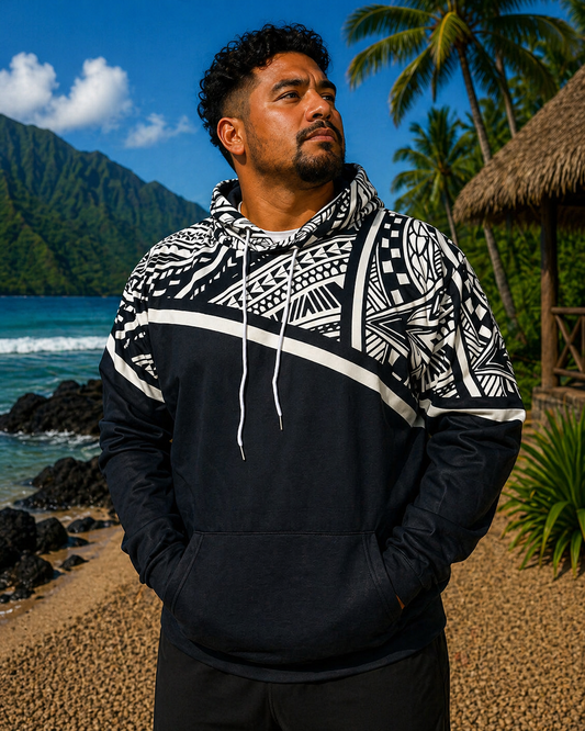 Sweat à Capuche avec motifs Kanaky