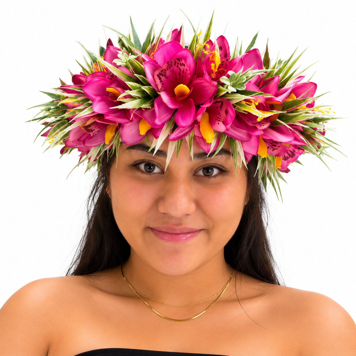 Couronne de tête - Orchidée