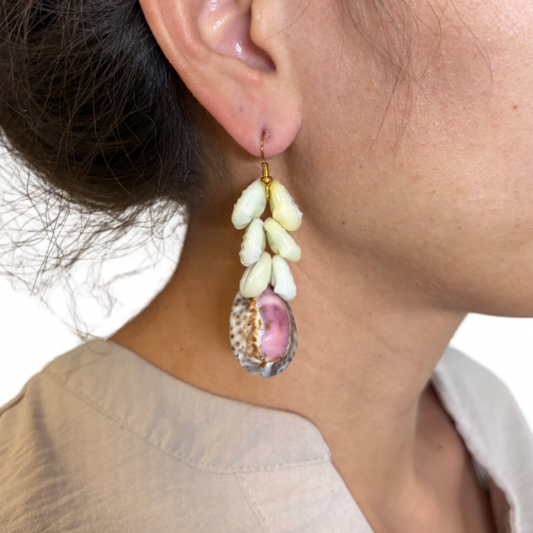 Boucles d’oreilles coquillages des Tuamotu
