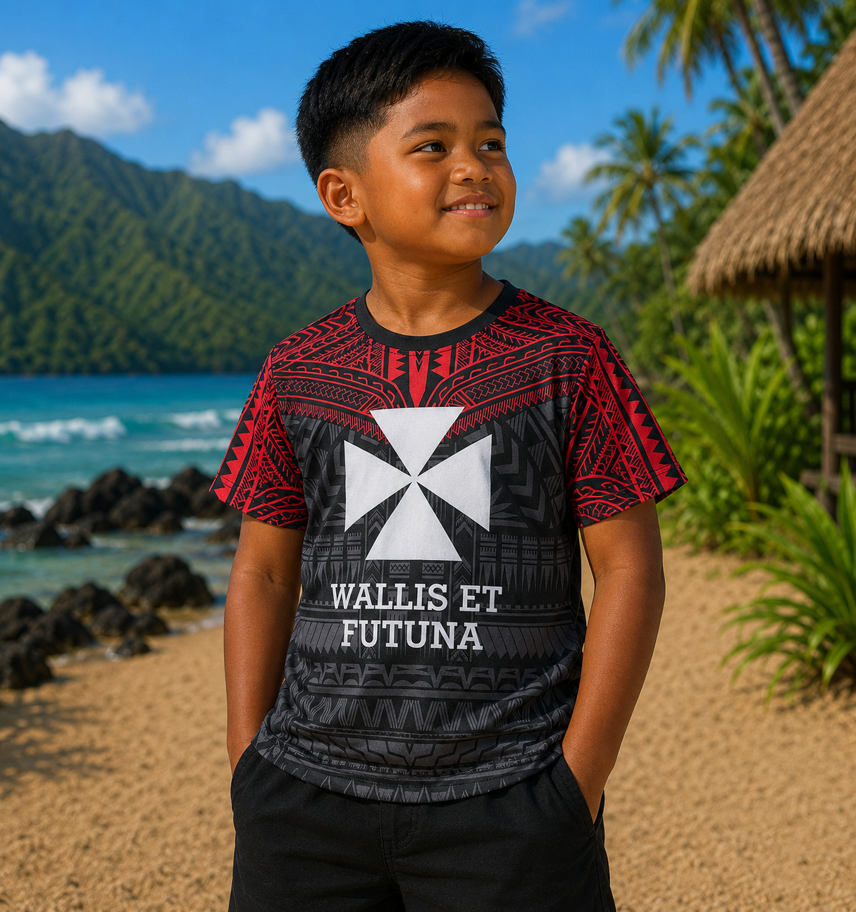 T-shirt Wallis et Futuna enfant