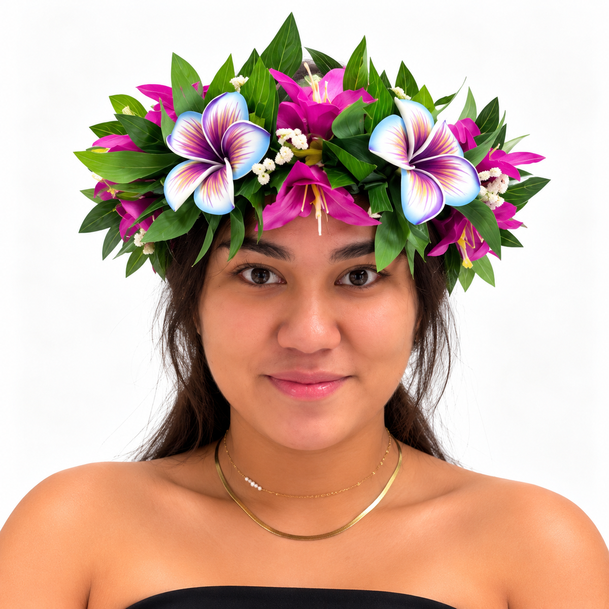 Couronne de tête - Fleurs de Frangipanier