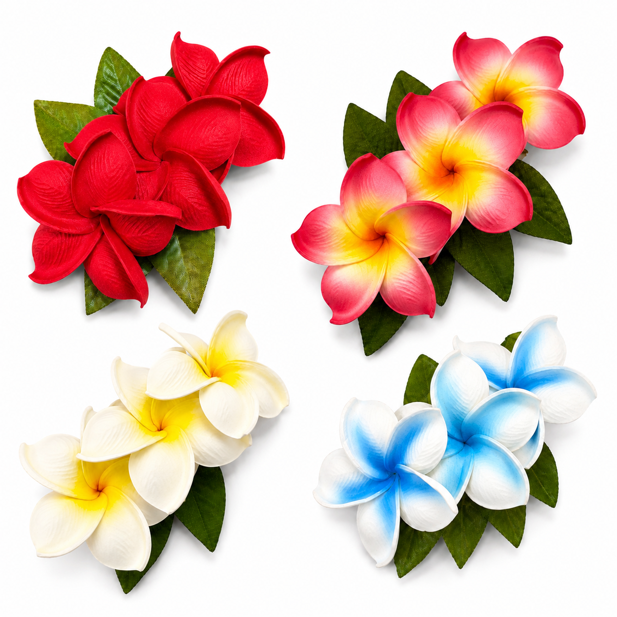 Poara / Grande Barrette à cheveux - 3 Frangipanier