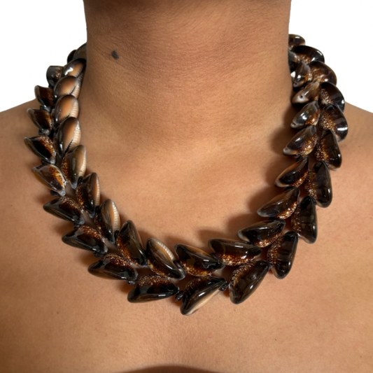 Collier coquillages de Tahiti