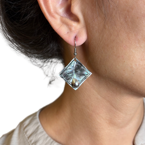 Boucles d’oreilles nacre & perle de Tahiti