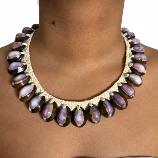 Collier coquillages de Tahiti