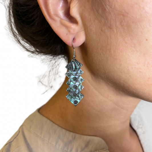 Boucles d’oreilles en nacre de Tahiti