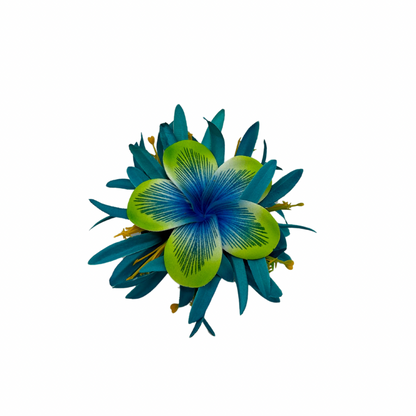 Poara / Barrette à cheveux froufrou - Frangipanier