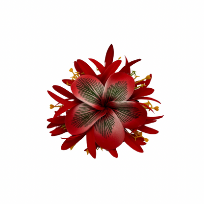 Poara / Barrette à cheveux froufrou - Frangipanier