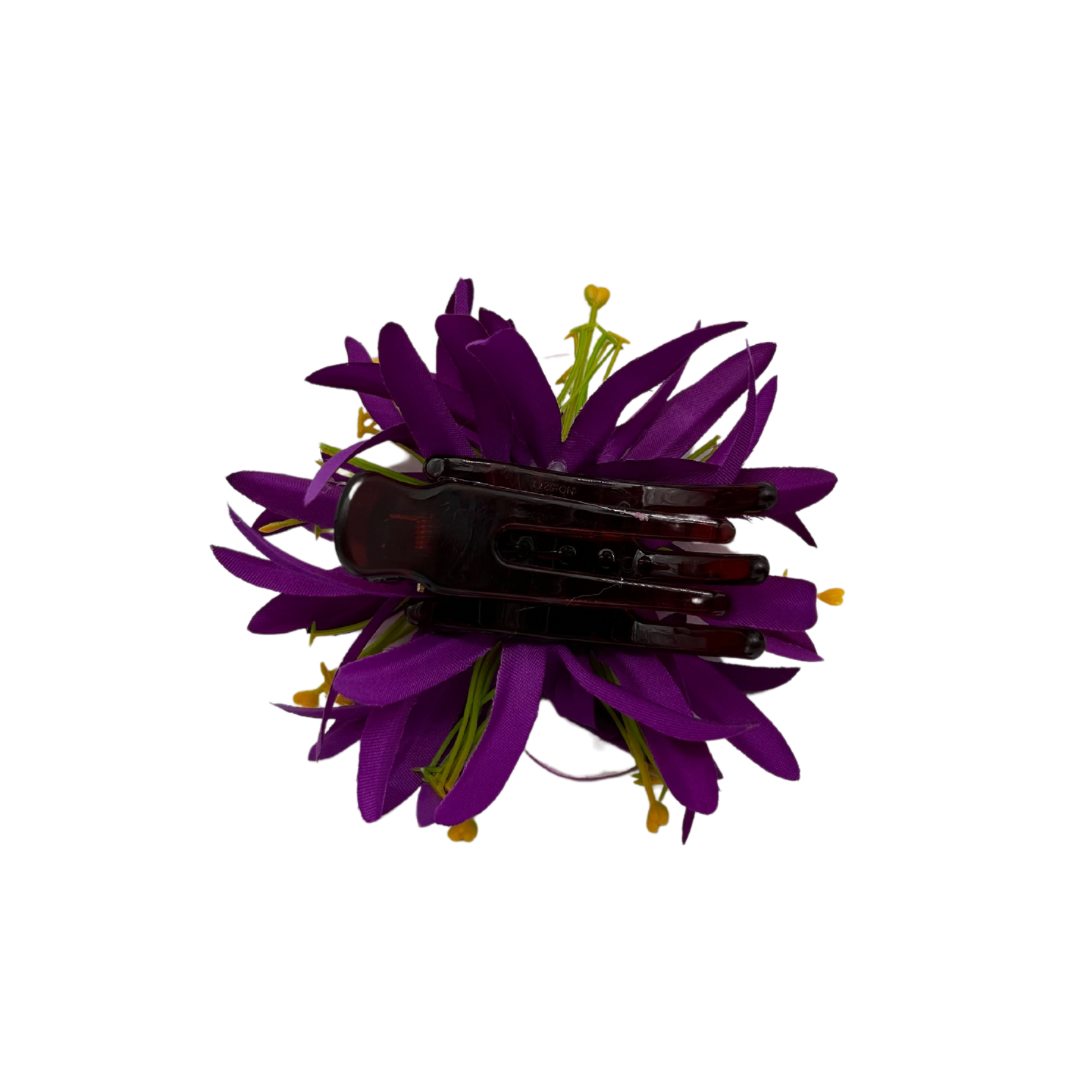 Poara / Barrette à cheveux froufrou - Frangipanier