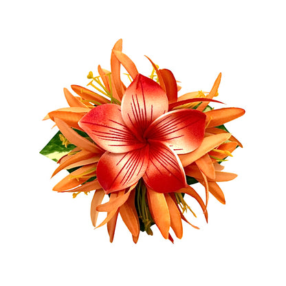 Poara / Barrette à cheveux froufrou - Frangipanier - GPC