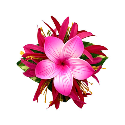 Poara / Barrette à cheveux froufrou - Frangipanier - GPC