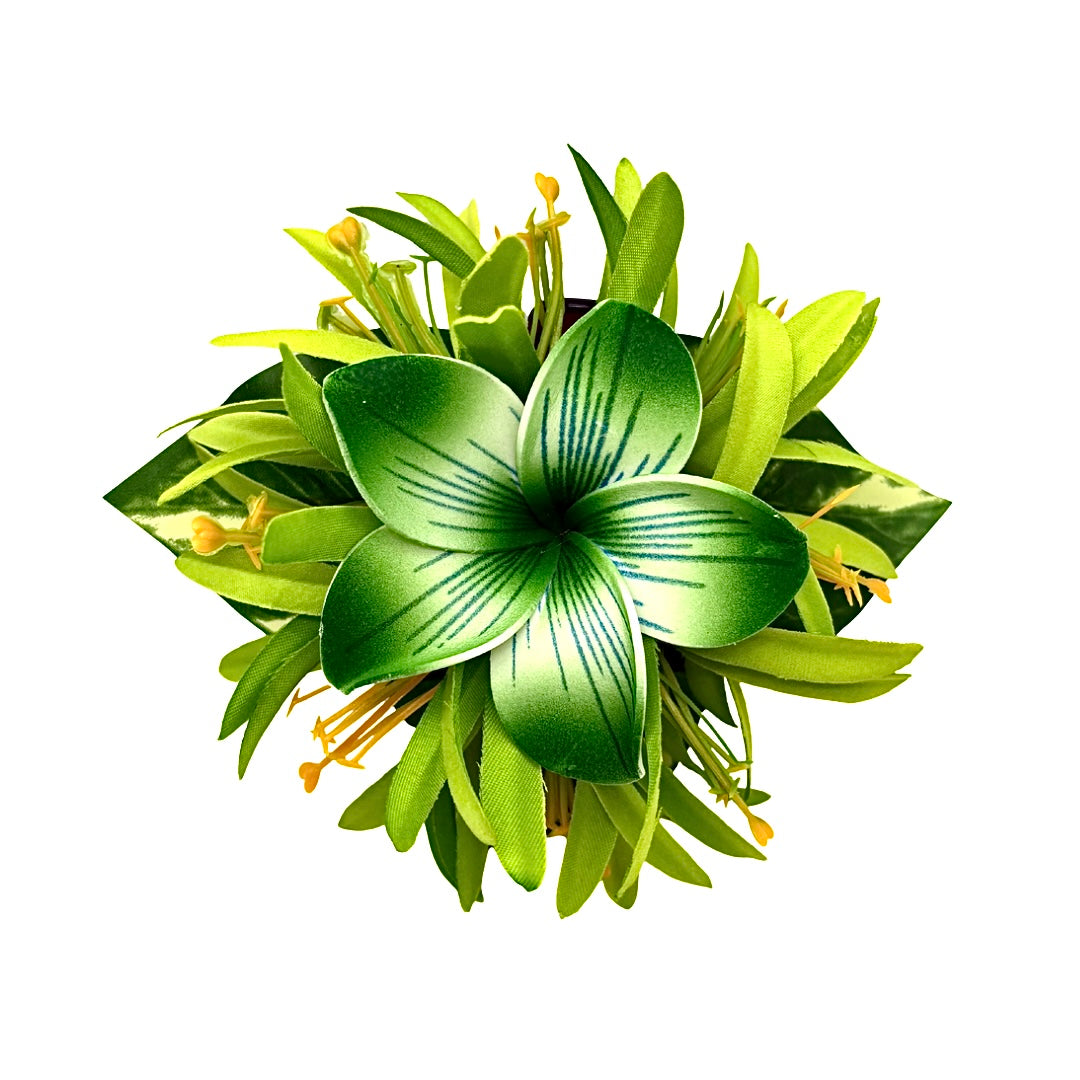 Poara / Barrette à cheveux froufrou - Frangipanier - GPC