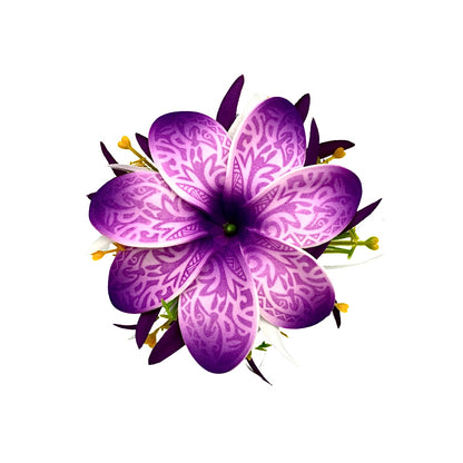 Poara / Barrette à cheveux - Tiare Tahiti à motifs - GPM