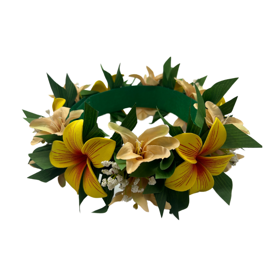 Couronne de tête - Fleurs de Frangipanier