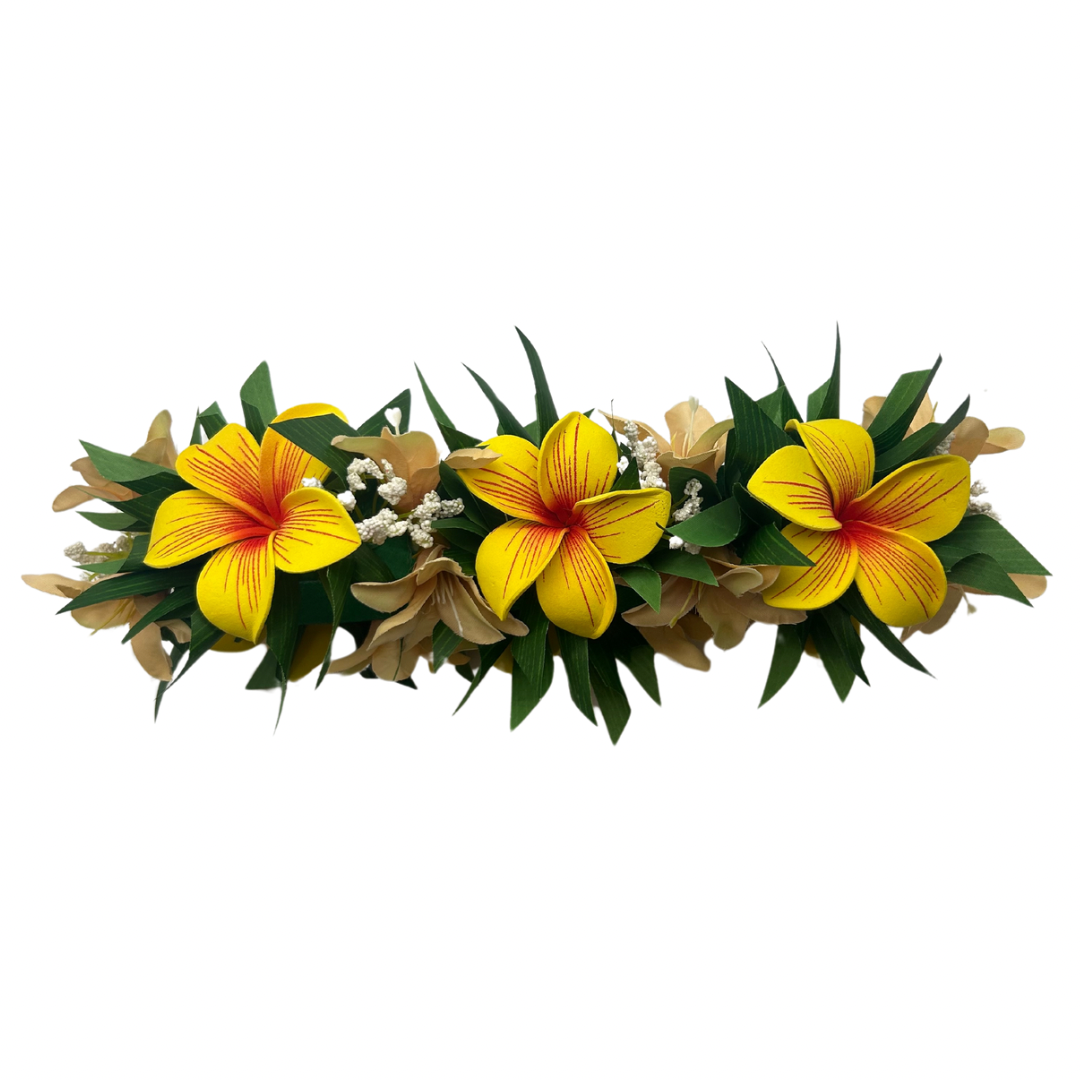 Couronne de tête - Fleurs de Frangipanier