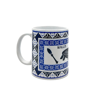 Mug Wallis et Futuna - Motifs TAPA (vert,rose,violet,rouge,bleu)