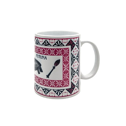 Mug Wallis et Futuna - Motifs TAPA (vert,rose,violet,rouge,bleu)