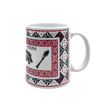 Mug Wallis et Futuna - Motifs TAPA (vert,rose,violet,rouge,bleu)