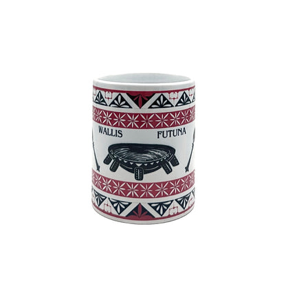 Mug Wallis et Futuna - Motifs TAPA (vert,rose,violet,rouge,bleu)