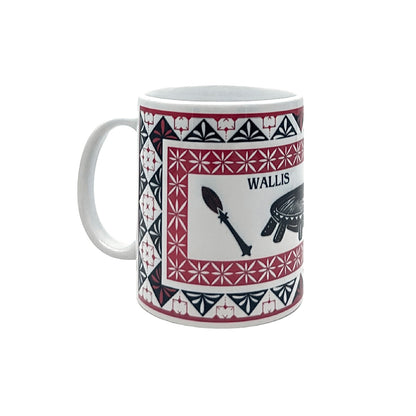Mug Wallis et Futuna - Motifs TAPA (vert,rose,violet,rouge,bleu)