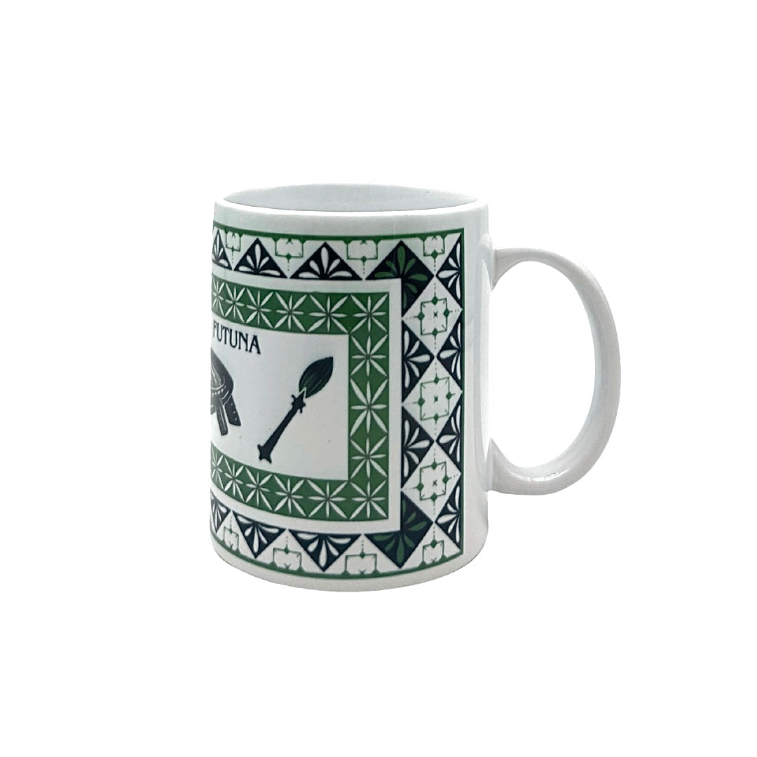Mug Wallis et Futuna - Motifs TAPA (vert,rose,violet,rouge,bleu)